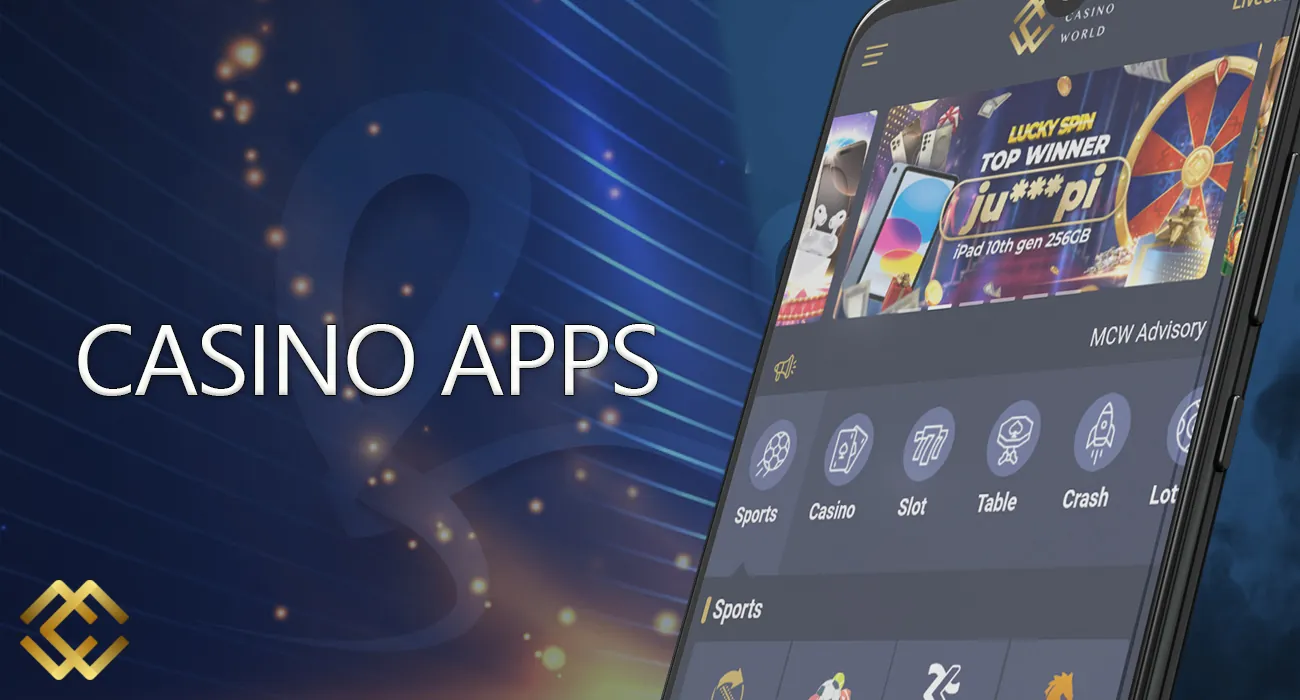 Games in the MCW Casino app are slots, casino, sports betting on your phone.